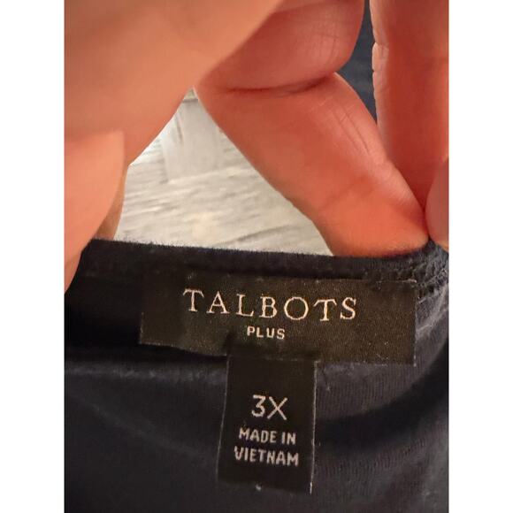 Talbots women’s navy sleeveless dress open upper back aline minimalist plus size - Picture 3 of 10